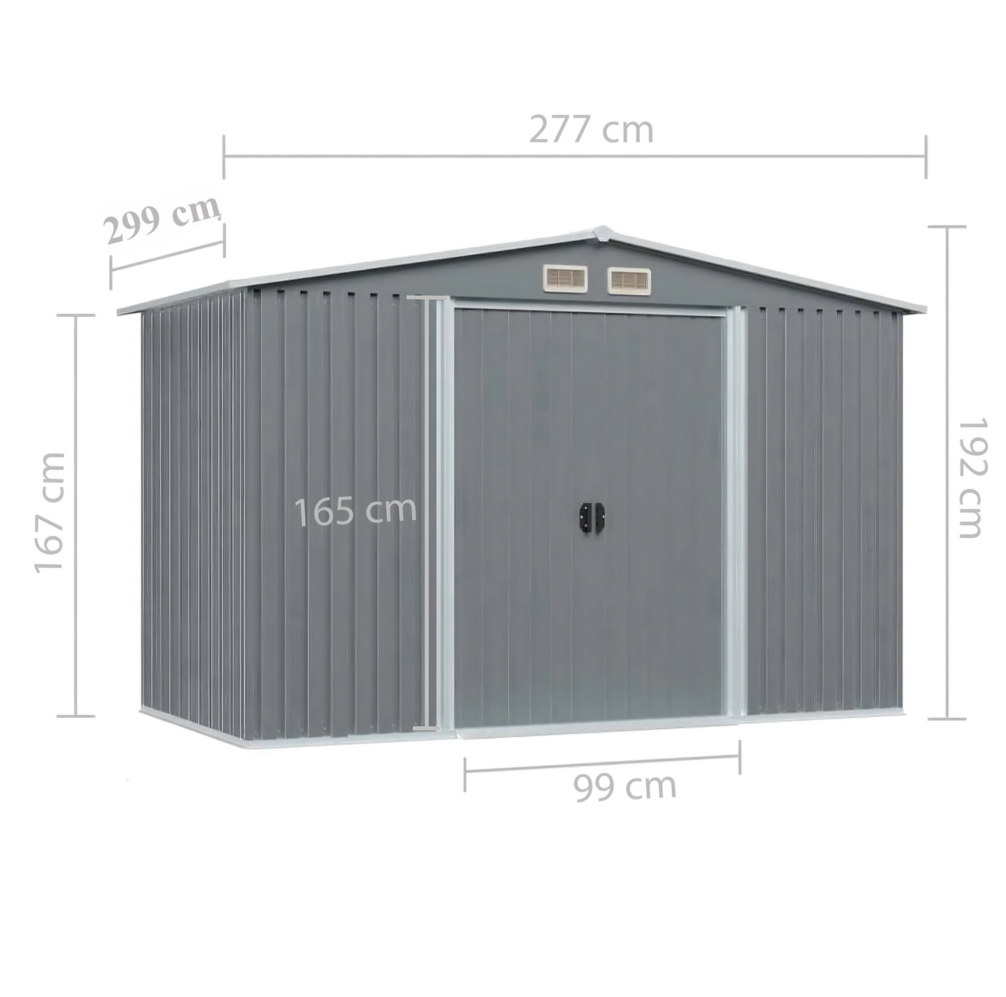 Domek Narzędziowy Szopa Ogrodowa 299 x 277 cm