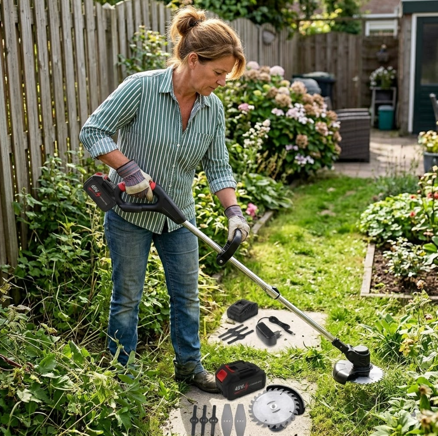 Podkaszarka akumulatorowa do Trawy 2 akumulatory