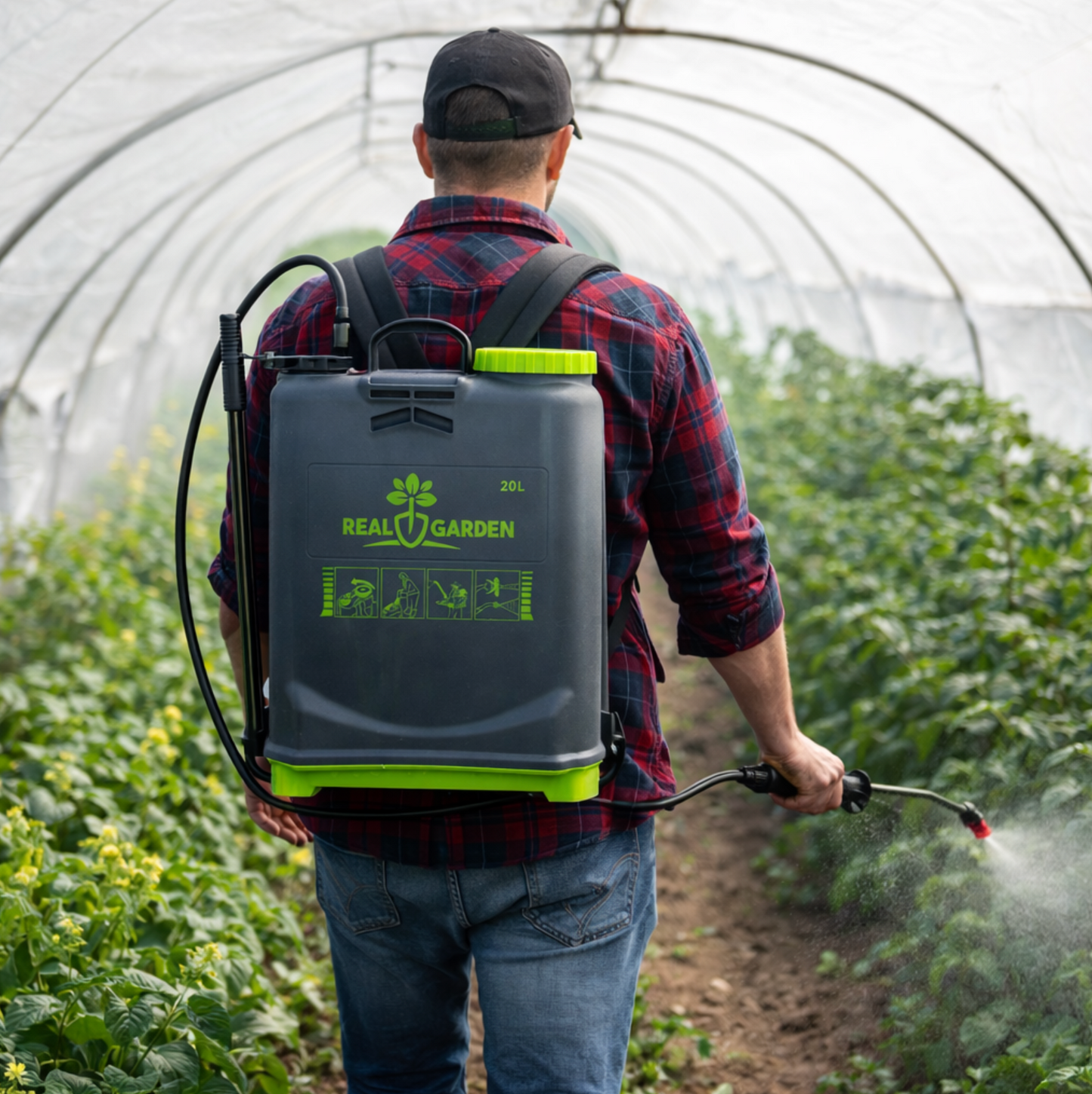 Opryskiwacz Ciśnieniowy 20L Zraszacz + Lejca + Dysze