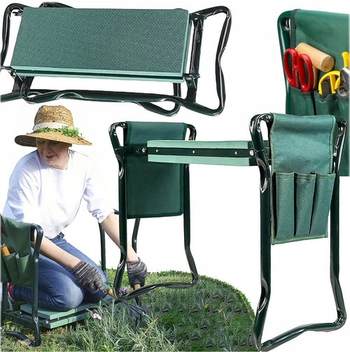 Klęcznik Taboret Ogrodowy Składany Krzeszło Stołek 3w1