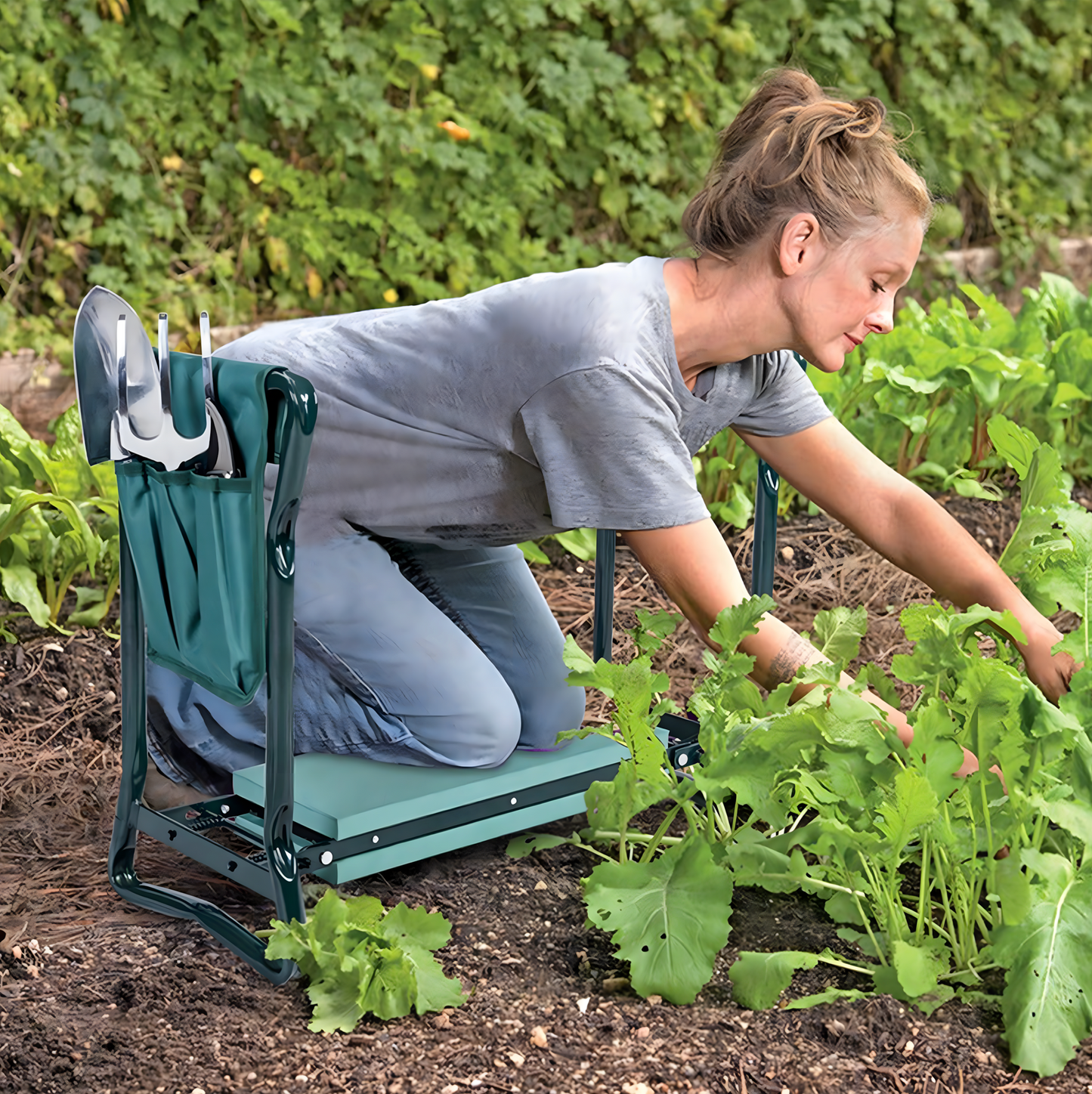 Klęcznik Taboret Ogrodowy Składany Krzeszło Stołek 3w1