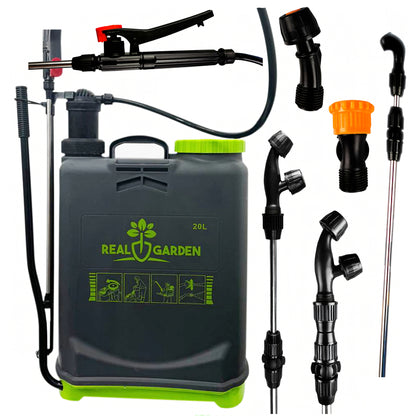 Opryskiwacz Ciśnieniowy 20L Zraszacz + Lejca + Dysze