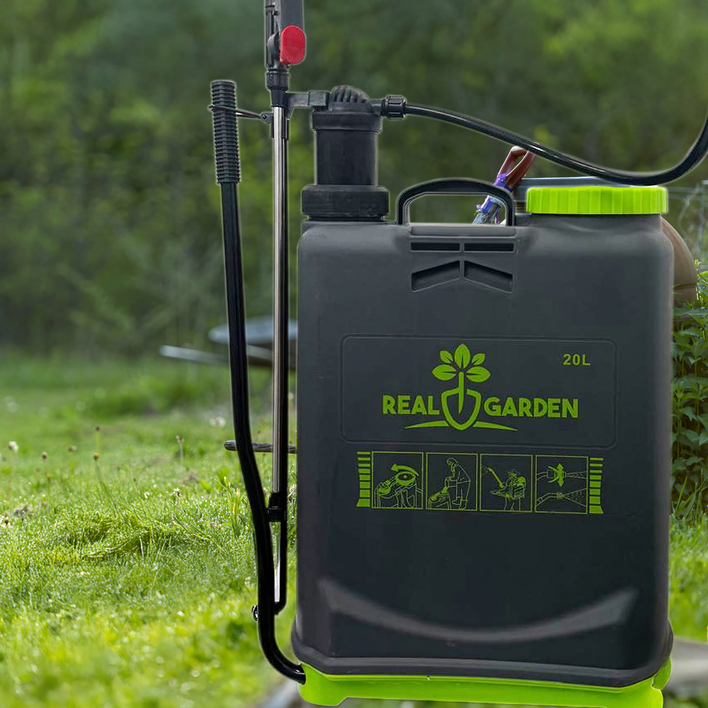 Opryskiwacz Ciśnieniowy 20L Zraszacz + Lejca + Dysze