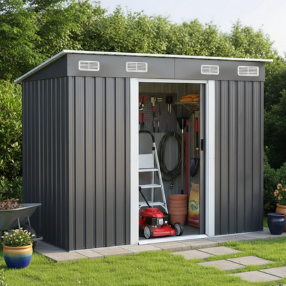 Domek Szopa na Narzędzia Schowek Ogrodowy 238x126x181cm