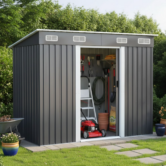 Domek Szopa na Narzędzia Schowek Ogrodowy 238x126x181cm